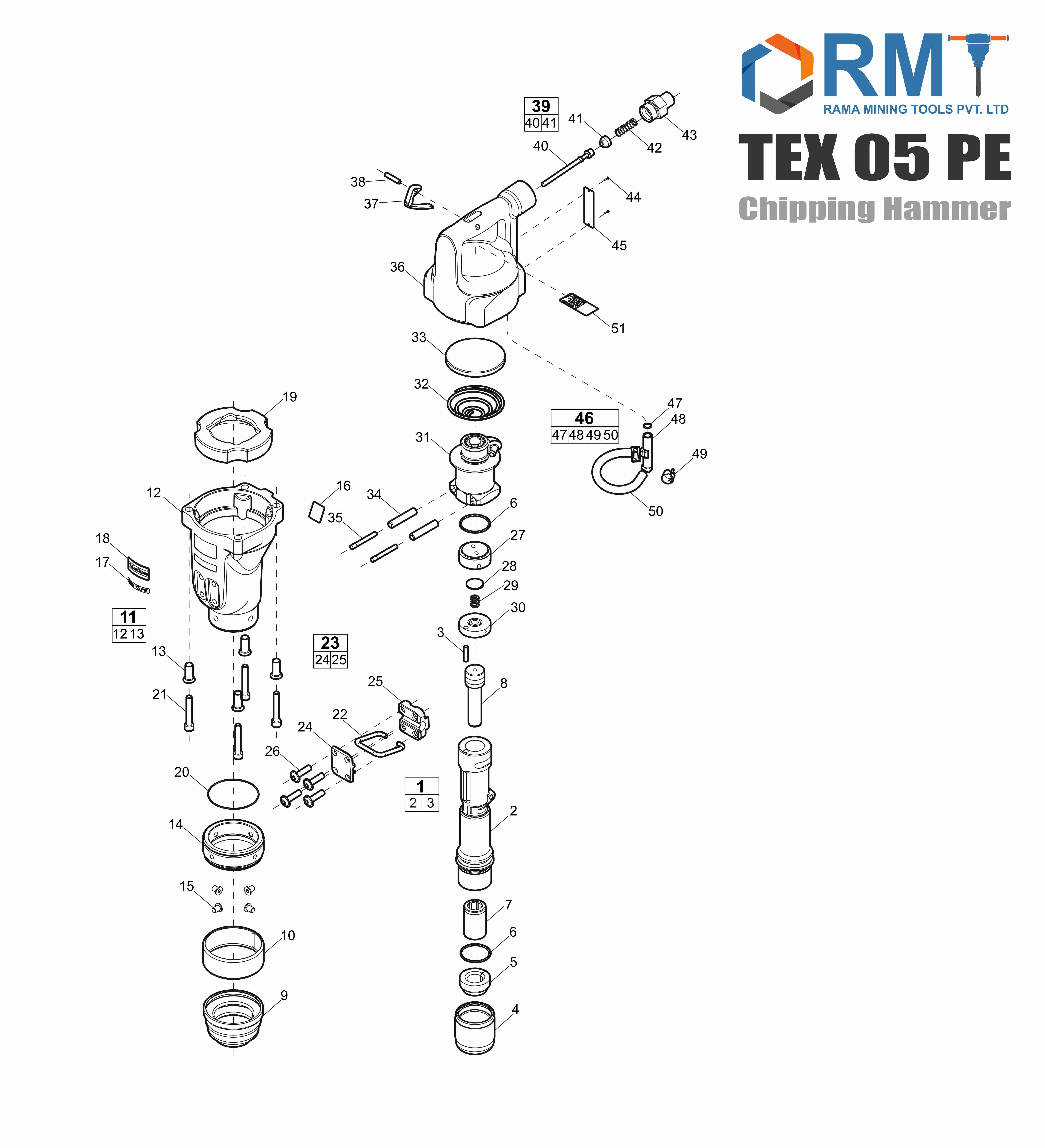 TEX 05 PE - Chipping Hammer